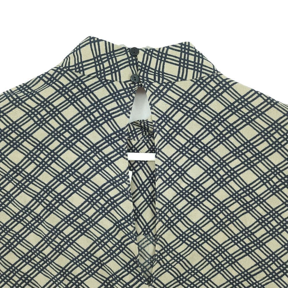 NWT XS Zara Oversized Plaid Flowy Tunic Top - Picture 3 of 8